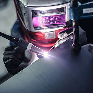 Man during weldingMan during welding