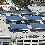 A multi-level solar parking facility in San Diego CA
